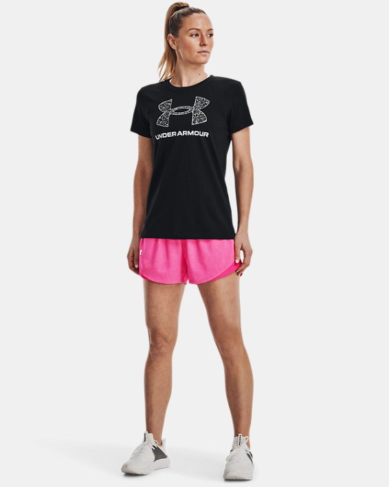 Women's UA Play Up Shorts 3.0 Twist, Pink, pdpMainDesktop image number 2